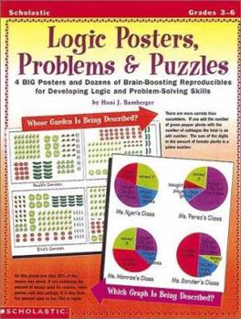 Paperback Logic Posters, Problems & Puzzles (Grades 3-6) Book