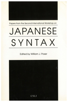 Paperback Papers from the Second International Workshop on Japanese Syntax Book