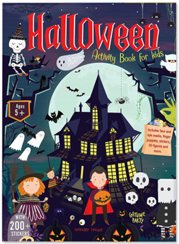 Paperback Halloween Activity Book for Kids Book