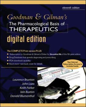 Hardcover Goodman and Gilman's Pharmacological Basis of Therapeutics Digital Edition Book