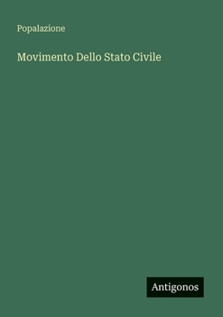 Paperback Movimento Dello Stato Civile [Italian] Book