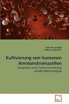 Paperback Kultivierung von humanen Amnionstromazellen [German] Book