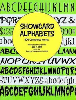 Paperback Showcard Alphabets: 100 Complete Fonts Book