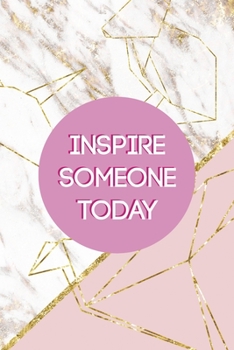 Inspire Someone Today: Origami Notebook Journal Composition Blank Lined Diary Notepad 120 Pages Paperback Pink Marble