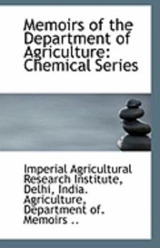 Paperback Memoirs of the Department of Agriculture: Chemical Series Book
