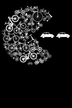 Umweltschutz Arcade Videospiel frisst Auto: Notizbuch DIN A5 Blanko 120 Seiten Fahrrad MTB Mountainbike Rennrad Downhill Radsport Bike Geschenkidee & ... Notizheft Notizblock (German Edition)