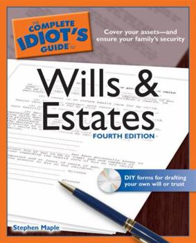 Paperback The Complete Idiot's Guide to Wills and Estates [With CDROM] Book
