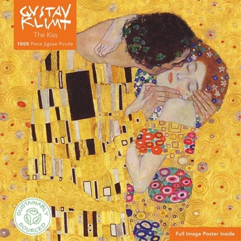 Misc. Adult Sustainable Jigsaw Puzzle Gustav Klimt: The Kiss: 1000-Pieces. Ethical, Sustainable, Earth-Friendly Book