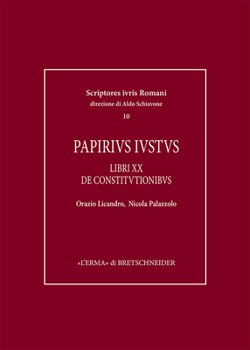Paperback Papirius Iustus: Libri XX de Constitutionibus [Italian] Book