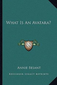 Paperback What Is An Avatara? Book