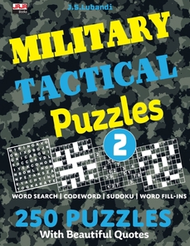 Paperback MILITARY TACTICAL Puzzles; Vol.2 [Large Print] Book