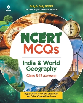 Paperback NCERT MCQs India & World Geography Class 6-12 (Old + New) Book