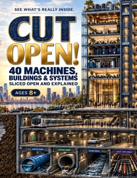 Paperback Cut Open!: 40 Machines, Buildings & Engineering Systems Sliced Open - A Visual STEM Encyclopedia to How Things Work for Kids Ages 8 + Book
