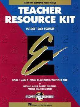 Paperback Essential Elements for Strings Teacher Resource Kit: Resource Kit with Windows/DOS Disk Book