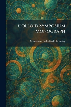 Paperback Colloid Symposium Monograph Book