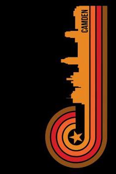 Paperback Camden: 6x9 College Ruled Notebook to Write in with Skyline of Camden, New Jersey Book