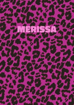 Paperback Merissa: Personalized Pink Leopard Print Notebook (Animal Skin Pattern). College Ruled (Lined) Journal for Notes, Diary, Journa Book