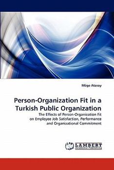 Paperback Person-Organization Fit in a Turkish Public Organization Book