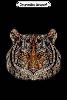Composition Notebook: Jewelled Gem Style Tiger  Journal/Notebook Blank Lined Ruled 6x9 100 Pages