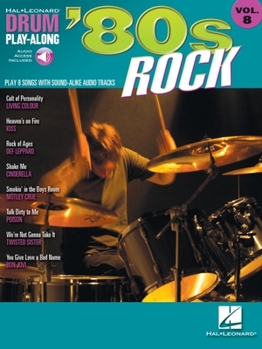 Paperback '80s Rock Drum Play-Along Volume 8 Book/Online Audio [With CD] Book