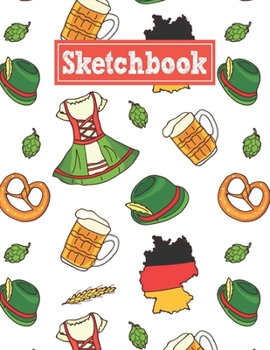Sketchbook: 8.5 x 11 Notebook for Creative Drawing and Sketching Activities with Germany Themed Cover Design