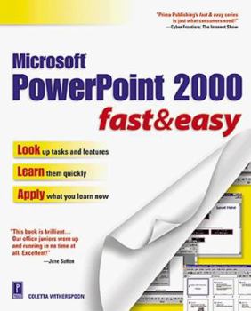 Paperback PowerPoint 2000 Fast and Easy Book