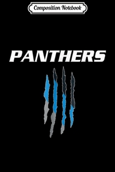 Paperback Composition Notebook: Football fans ( Panthers) 704 980 Journal/Notebook Blank Lined Ruled 6x9 100 Pages Book