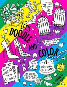 Paperback Let's Doodle & Color: A doodling, coloring and activity book