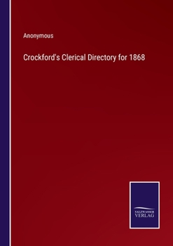 Paperback Crockford's Clerical Directory for 1868 Book