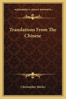 Paperback Translations From The Chinese Book