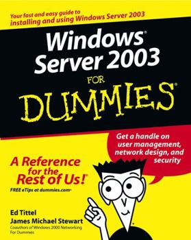 Paperback Windows Server 2003 for Dummies Book