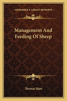 Paperback Management And Feeding Of Sheep Book