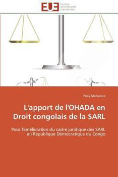 Paperback L'Apport de l'Ohada En Droit Congolais de la Sarl [French] Book