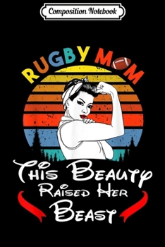 Paperback Composition Notebook: Rugby Mom Journal/Notebook Blank Lined Ruled 6x9 100 Pages Book