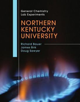 Paperback Northern Kentucky University: General Chemistry Lab Experiments Book