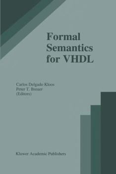 Hardcover Formal Semantics for VHDL Book