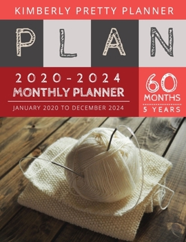 Paperback Monthly Planner 5 year: 60 months planner Monthly Schedule Organizer - Agenda Planner For The Next Five Years, 60 Months Calendar, Appointment Book