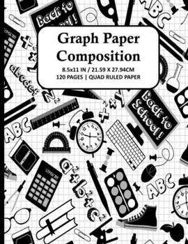 Paperback Graph Paper Composition Notebook: Quad Ruled 4x4 Grid Paper for Math & Science Students, School, College, Teachers - 4 Squares Per Inch, 120 Squared S Book