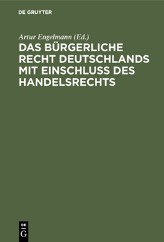 Hardcover Das Bürgerliche Recht Deutschlands mit Einschluss des Handelsrechts [German] [Large Print] Book