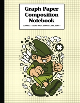 Paperback Graph Paper Composition Notebook Quad Rule 5x5 Grid Paper - 150 Sheets (Large, 8.5 x 11"): Robin Hood Kid Book