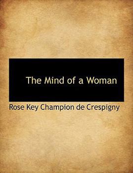 Paperback The Mind of a Woman [Large Print] Book