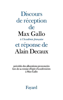 Paperback Discours de réception à l'Académie française [French] Book