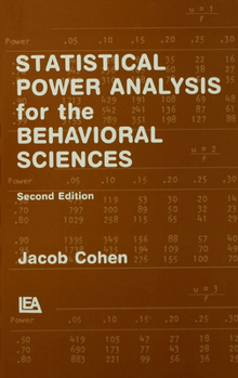 Hardcover Statistical Power Analysis for the Behavioral Sciences Book