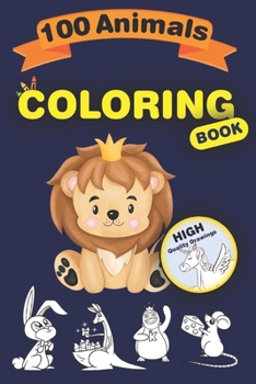 Paperback Animals Coloring book for kids 100 Animals in One Book