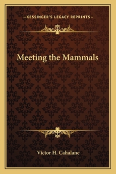 Paperback Meeting the Mammals Book