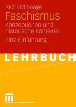 Paperback Faschismus: Konzeptionen Und Historische Kontexte. Eine Einführung [German] Book