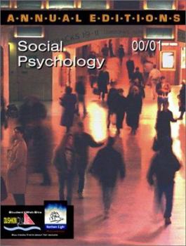 Paperback Annual Editions: Social Psychology 00/01 Book