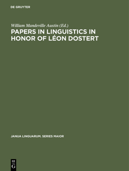 Hardcover Papers in Linguistics in Honor of Léon Dostert Book