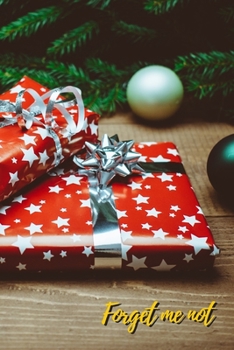 Paperback Forget Me Not: Red Christsmas Gift.Internet Password Logbook with alphabetical tabs.Personal Address of websites, usernames, password [Large Print] Book