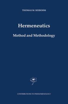 Hardcover Hermeneutics. Method and Methodology Book
